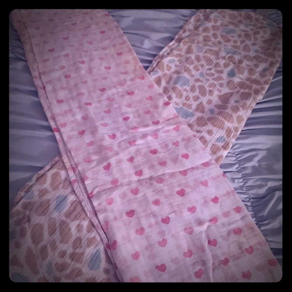 BABY MUSLIM SWADDLE BLANKETS 2PACK